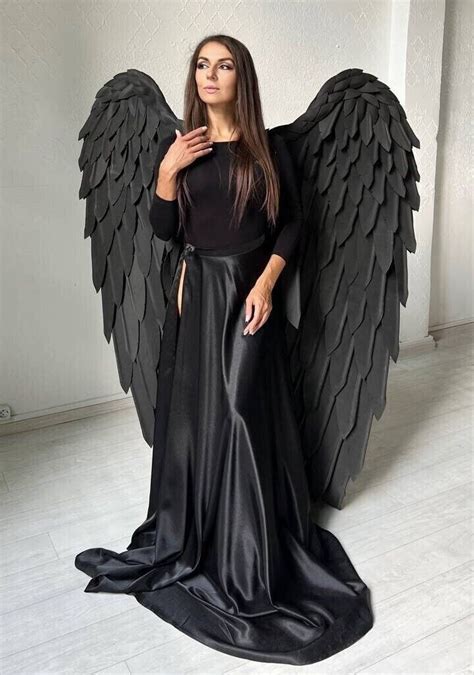 black angel wings costume